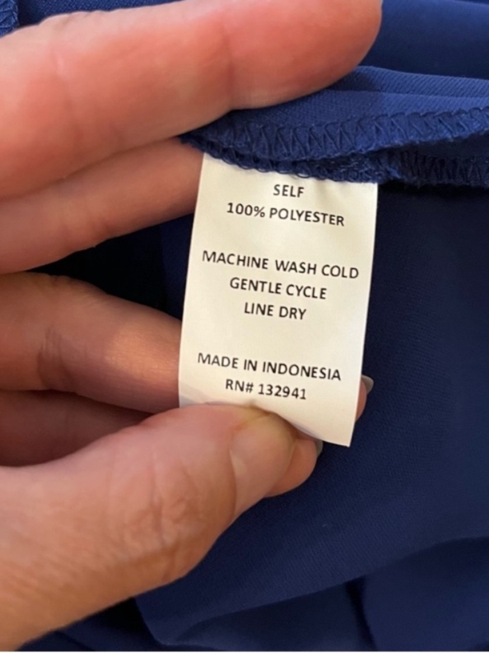 NWT Amanda Uprichard | REVOLVE Matthews Dress in Admiral Blue, Size Extra Small - Picture 7 of 8